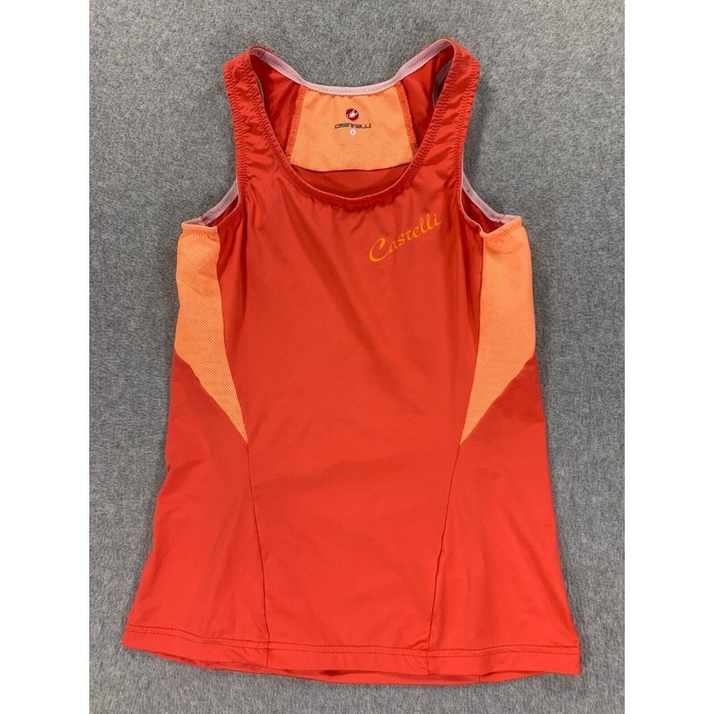 Castelli Light Weight Running‎ Cycling Training Tank Top (Women's Small) Orange